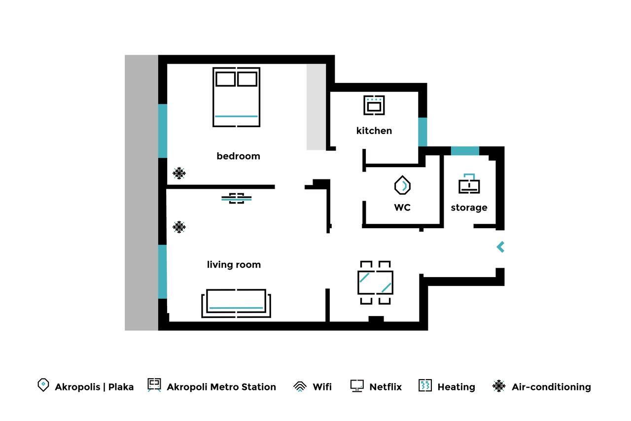 Acropolis Heart 1Bd Apartment In Plaka By Upstreet Atenas Exterior foto